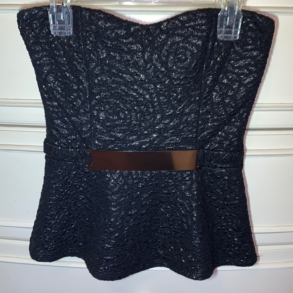 Line up Black blouse Sz S